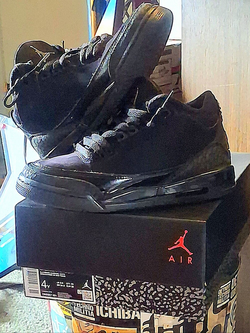 Jordan 3 Retro BLACK CAT 4Y PREOWNED